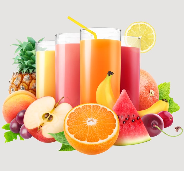 Os sucos são uma maneira deliciosa e refrescante de obter nutrientes essenciais de frutas e vegetais