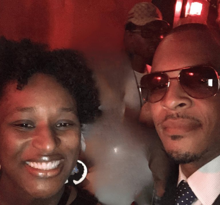 Tiffany Piggée with TI in July 2017