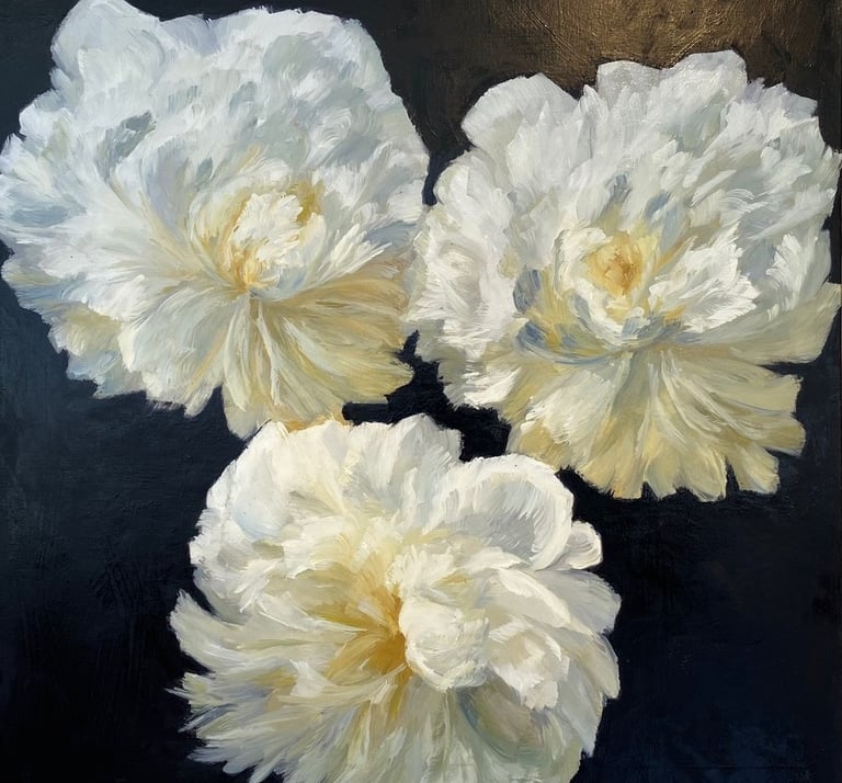 THREE QUEENS - painting by Heather Sayeau