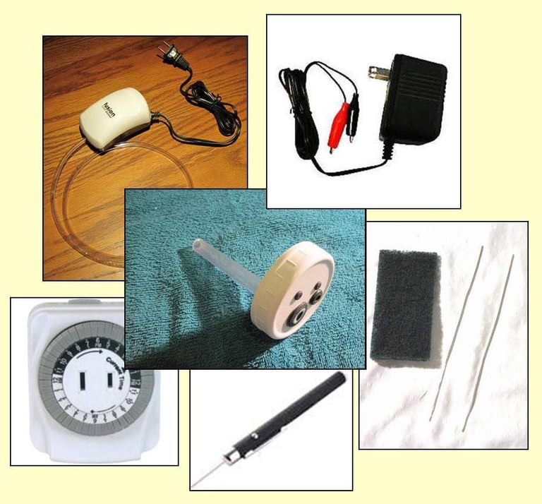 a collection of components and accessories available for the production of small-particle colloidal 