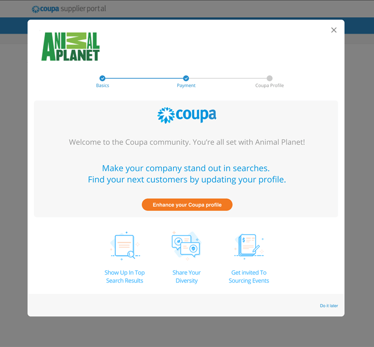 Coupa Supplier Portal Onboarding - Chris Martini