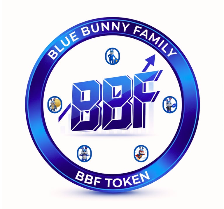 Blue Bunny Family Token