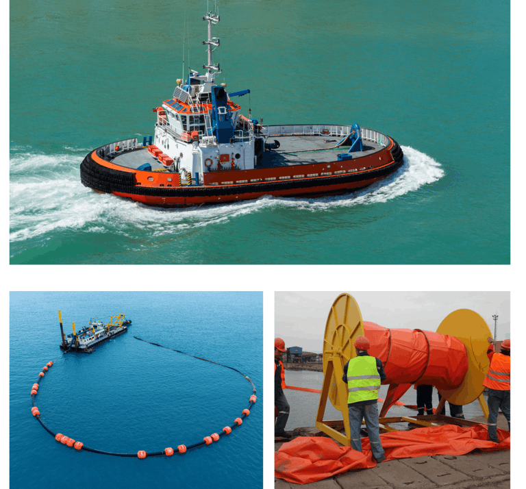 Tug boat projects and oil spill recovery systems.