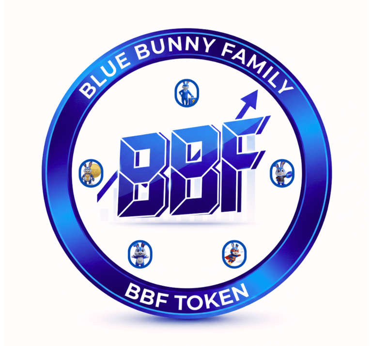 Blue Bunny Family Token