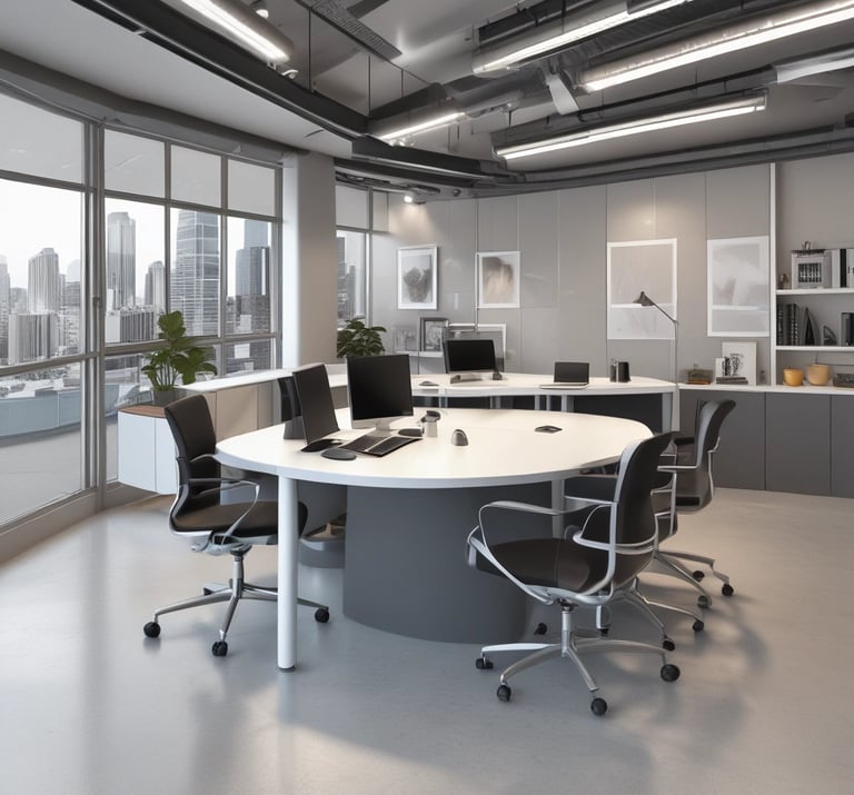 blue and white striped round textile