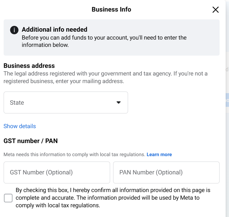 Business info