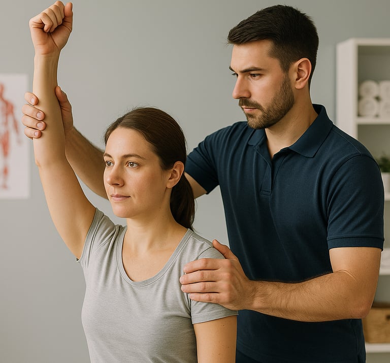 Professional physiotherapy therapy services delivered in a modern clinic setting