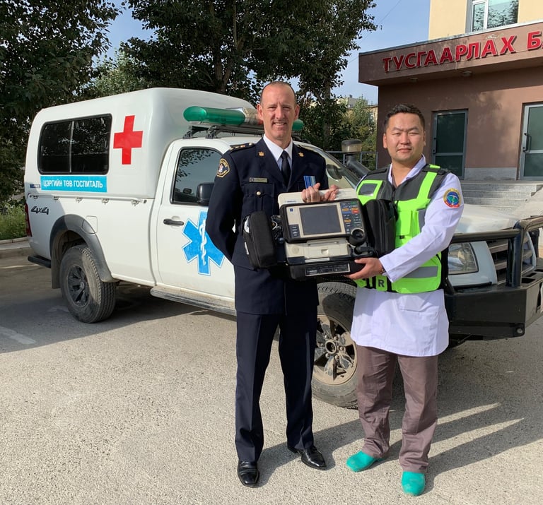 Donation to Mongolia