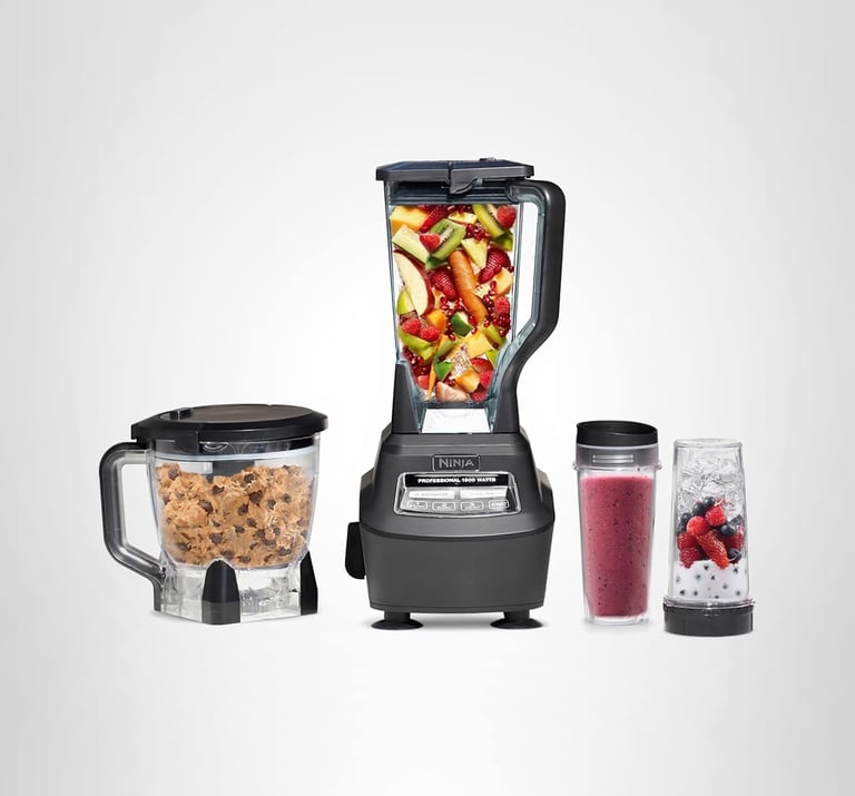 a blender with a cup Food processor and to go cups