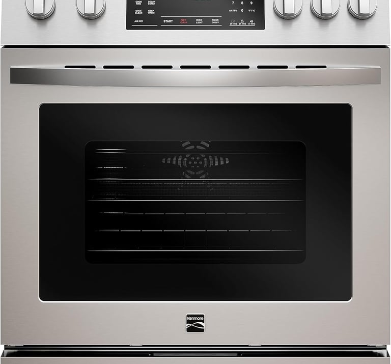 a stove top oven with a built in oven