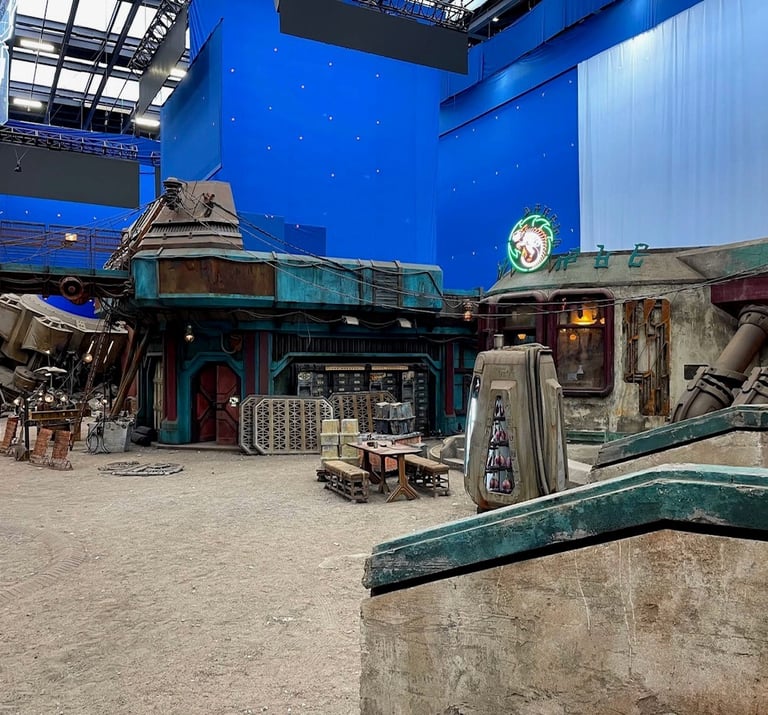 Behind-the-scenes photo of Guardians of the Galaxy Vol. 3 set by David Aragon