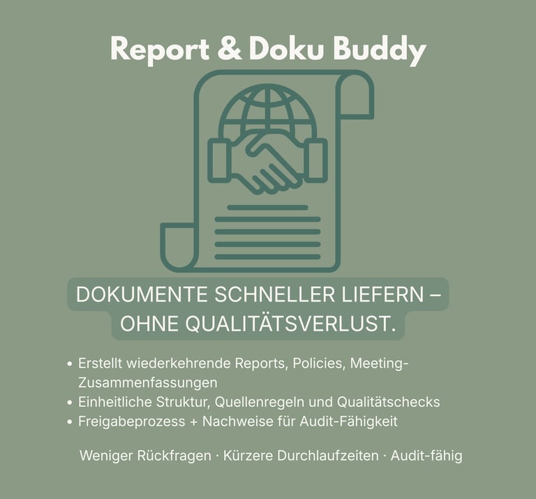 Report & Doku Buddy | AI  TEAMMATE Example