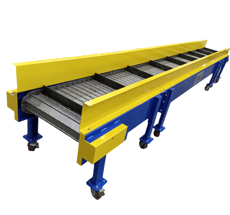 Transportador de tablillas para manejo de scrap industrial utilizado en el traslado y control de res