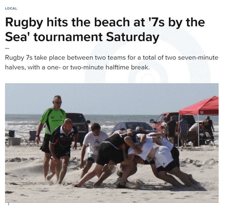 a group of people playing a game of beach volleyball rugby ruck scrum maul