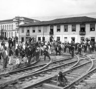 a antiga ferrovia do brás