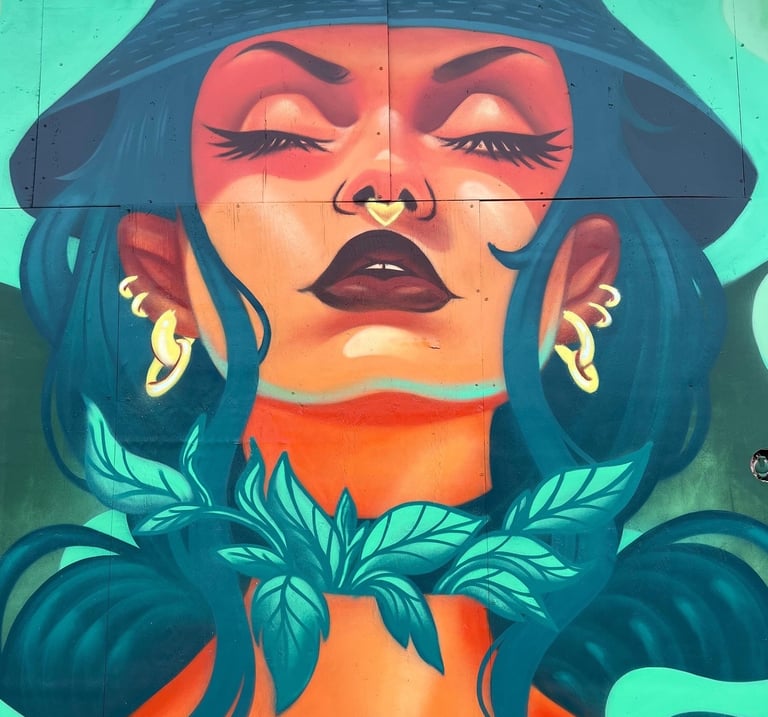 Eternal Bloom - Mural in Finland, muralism, street art, urban art by Ona Salvador