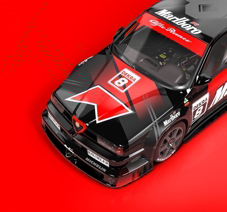 livery de Marlboro del coche DTM Alfa Romeo 