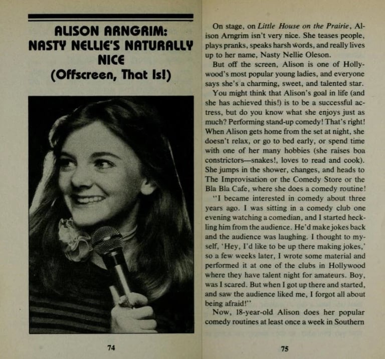 Alison Arngrim Articles