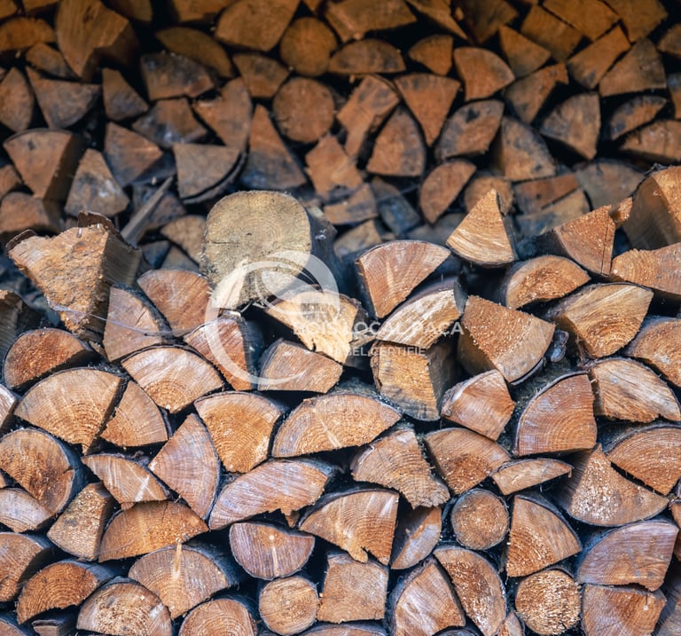 une pile de bûches empilées les unes sur les autres
