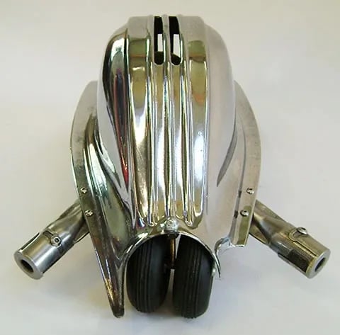 Assemblage car sculpture named Teardrop by artist Tal Avitzur, image 2.