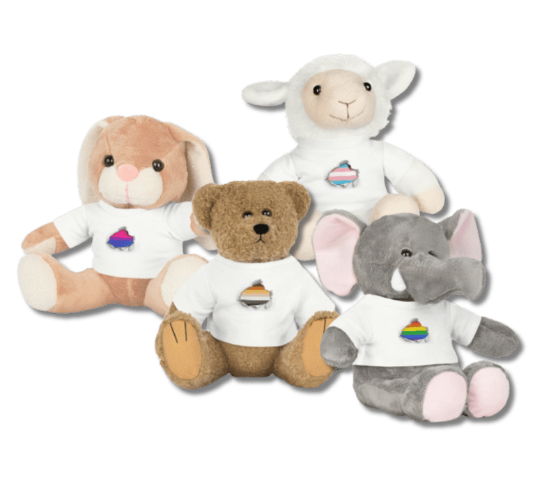 lgbt pride flag plush animal toys