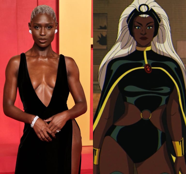 Jodie Turner- Smith as Storm in X-men 97' fancast