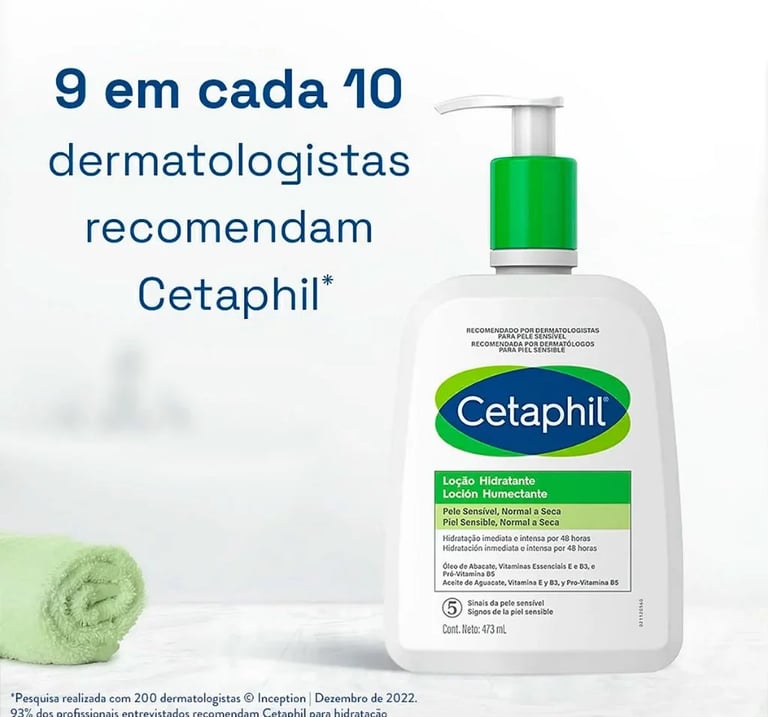 Cetaphil Loção Hidratante Galderma para Pele Normal a Seca 473ml