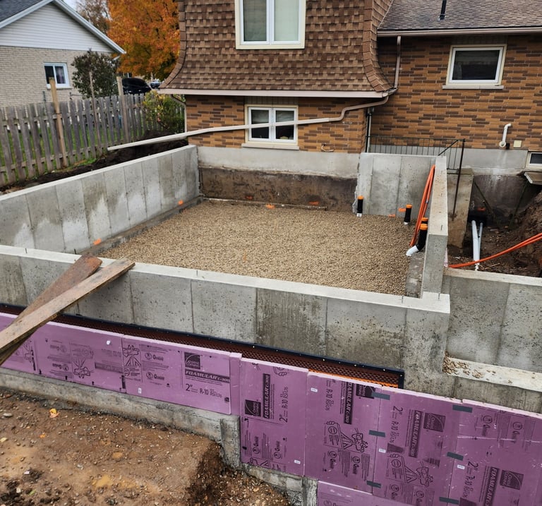 1Full size new builds or smaller additions, they all need stone for under floor slab.