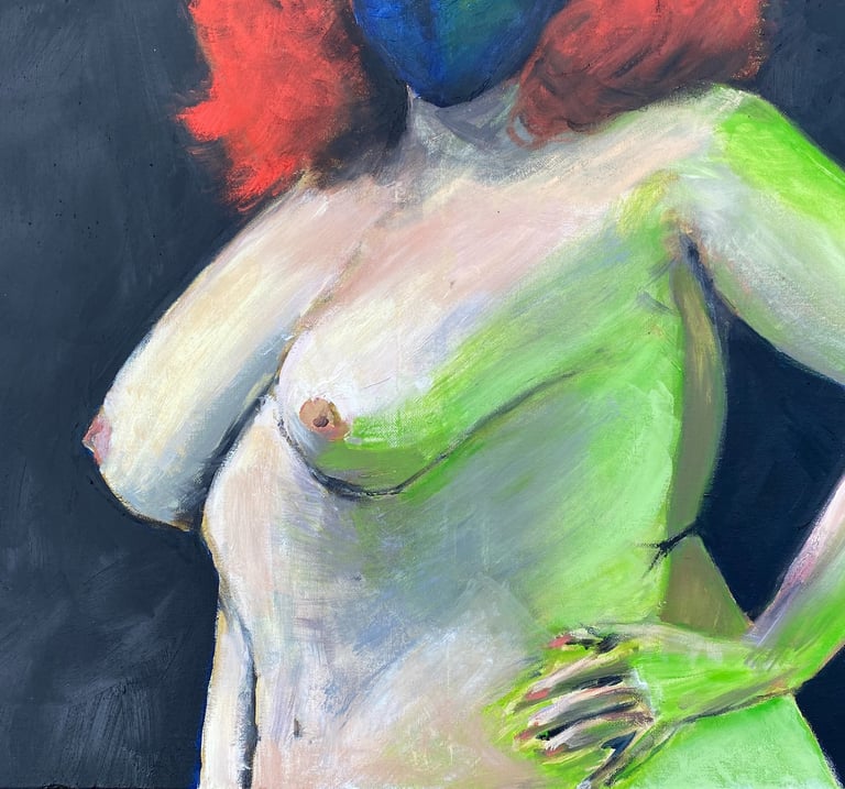 Objectified, 2022, oil on canvas, 24x18"