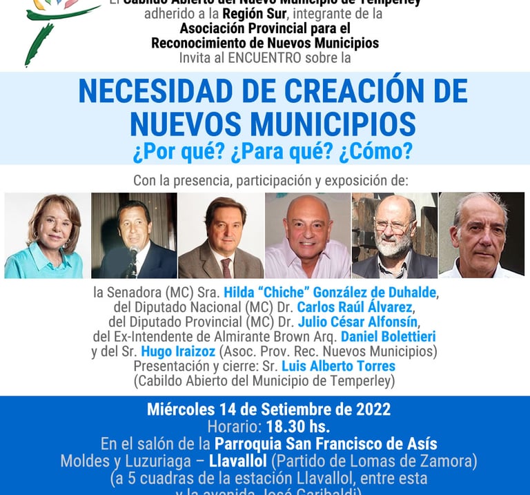 Municipio de Temperley; Nueva reunión en Llavallol