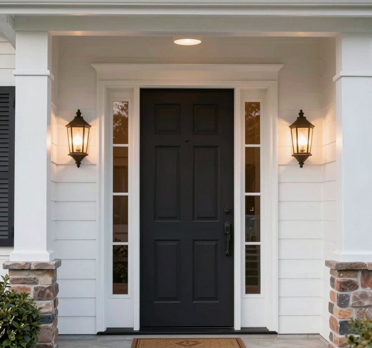 a man riding a skateboard down a street next to tall buildings