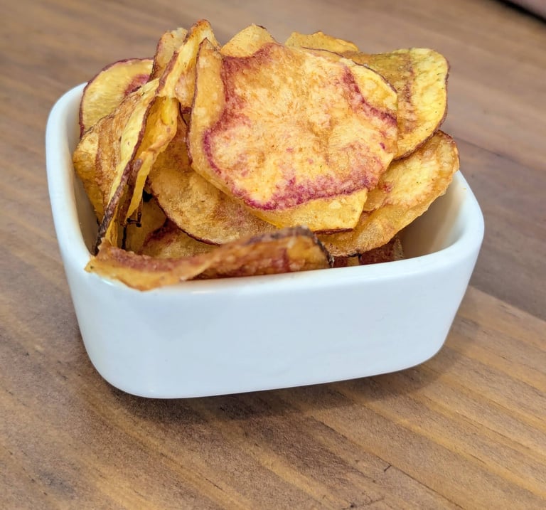 Papas Nativas crisps at 7 Vidas Taproom in Cusco