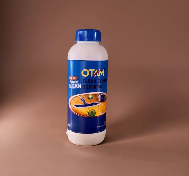 Bottle of Otam Floor Cleaner Shampoo