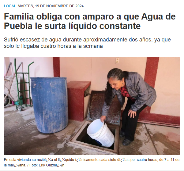 amparo ganado contra agua de puebla