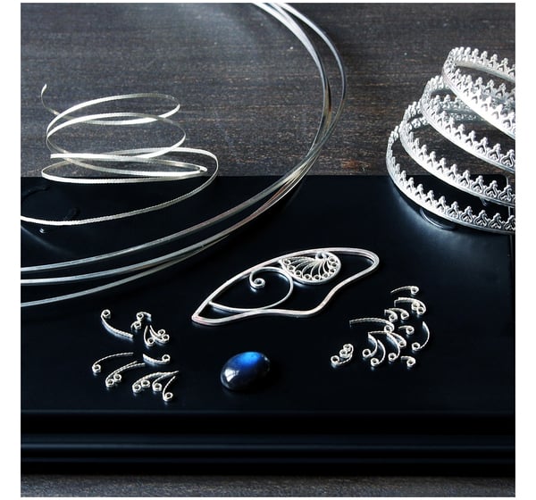 Filigree butterfly pendant making process