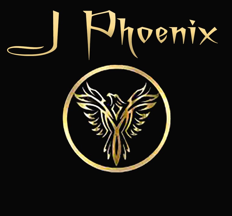 Business Logo for jphoenixbooking.com artist and band live entertainment tour booking agency.