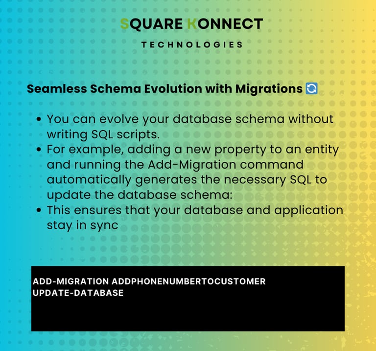 .Net Entity Framework - Seamless Schema Evolution with Migrations