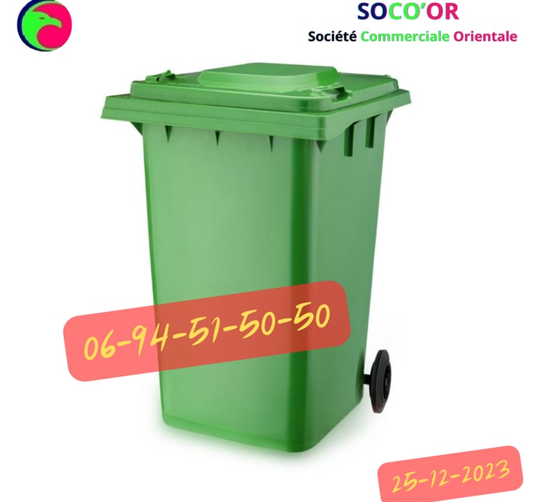 poubelle maroc prix
