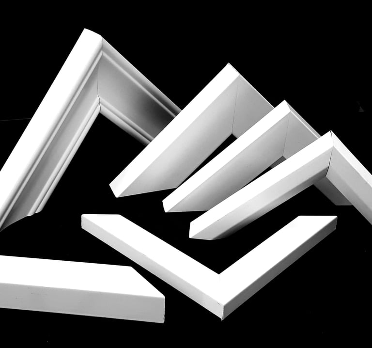 white frame samples
