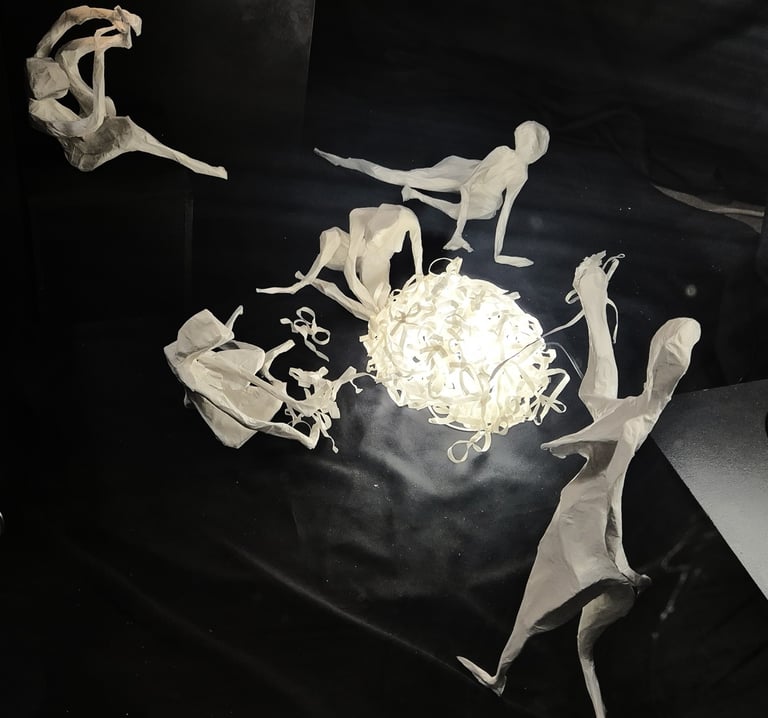 installations sculpture papier millau