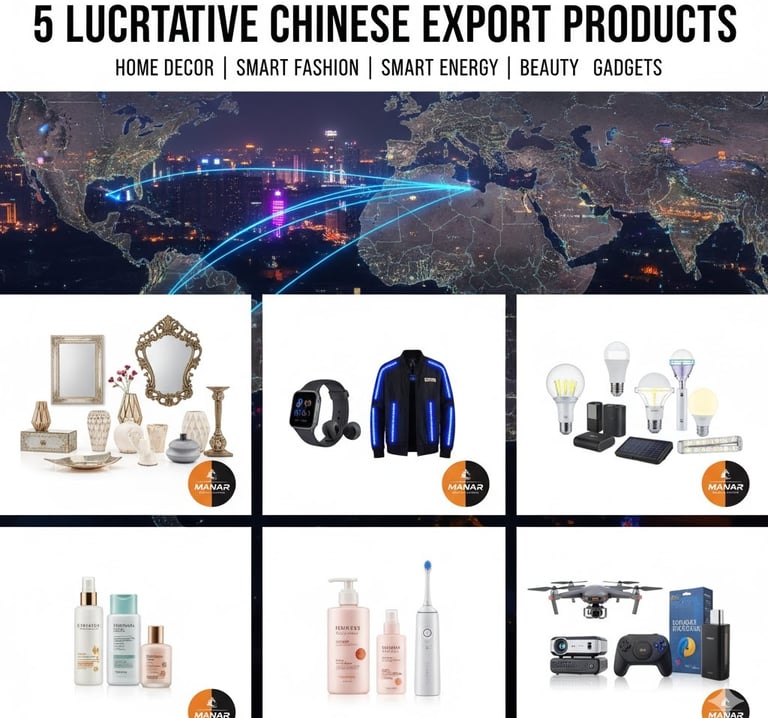 خمس منتجات مربحة للاستيراد من الصبن