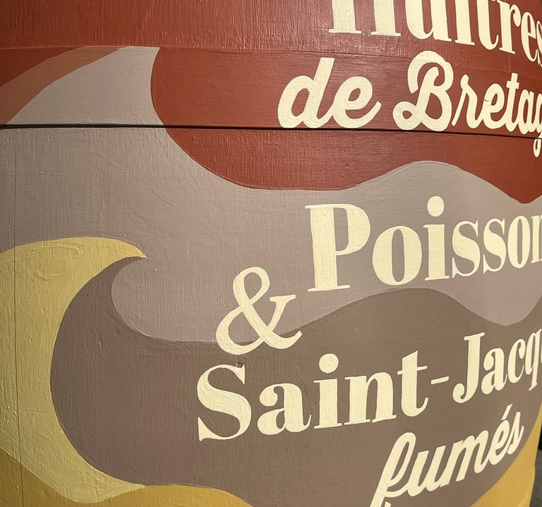 Peinture acrylique lessivable sur tonneau de bois