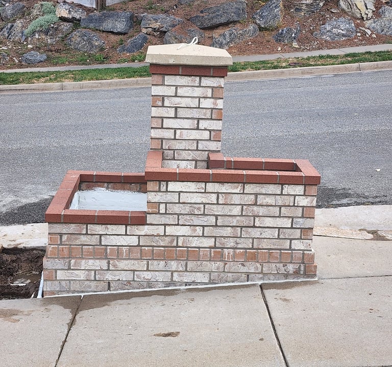 brick planter