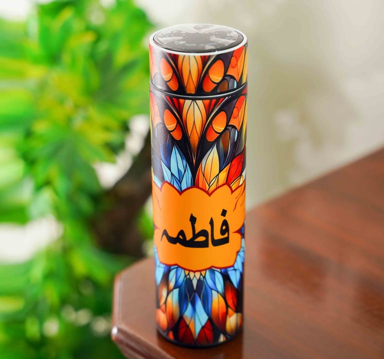 Custom UV printing on thermal bottle