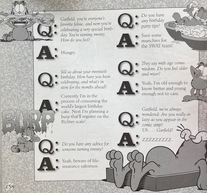 Garfield's Twentieth Anniversary Collection - Garfield Q and A