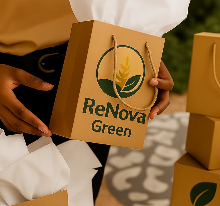 Elegante umweltfreundliche Einkaufstaschen für Boutiquen