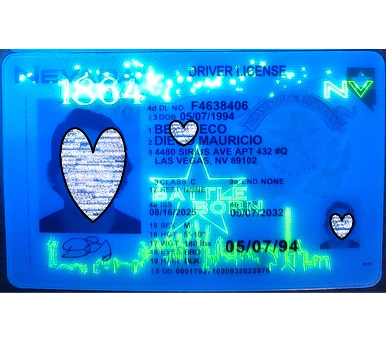 Nevada scannable fake id 