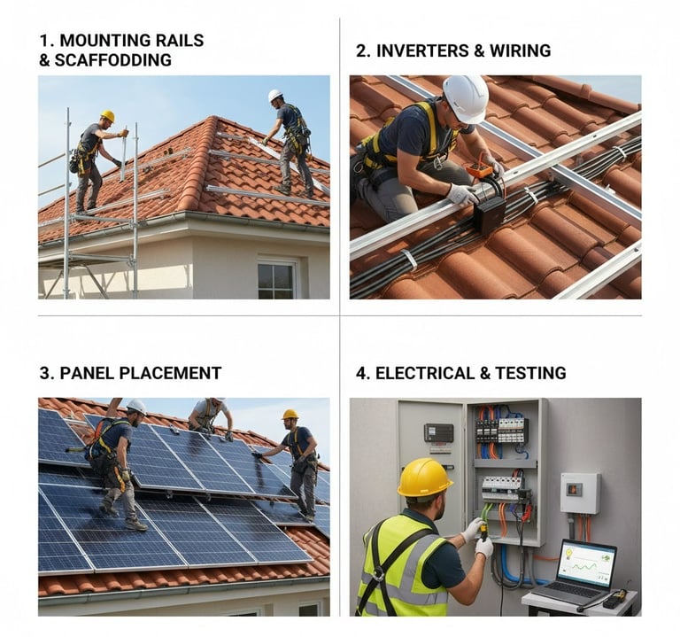 solar panels installation San Fulgencio  rooftop solar system La Marina villa  photovoltaic system 