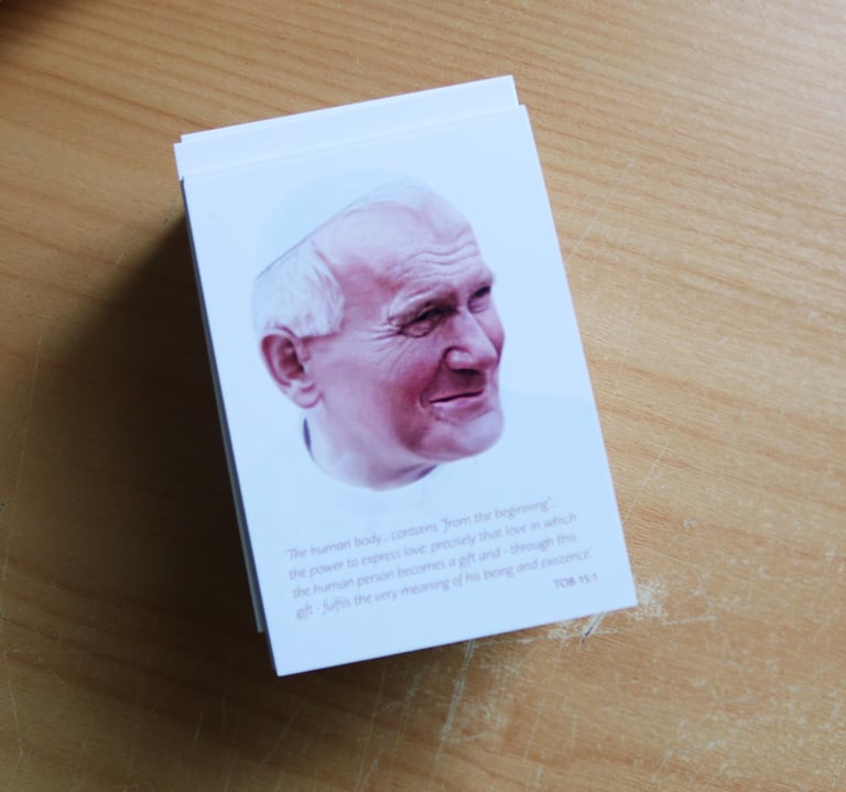 St John Paul II prayer cards