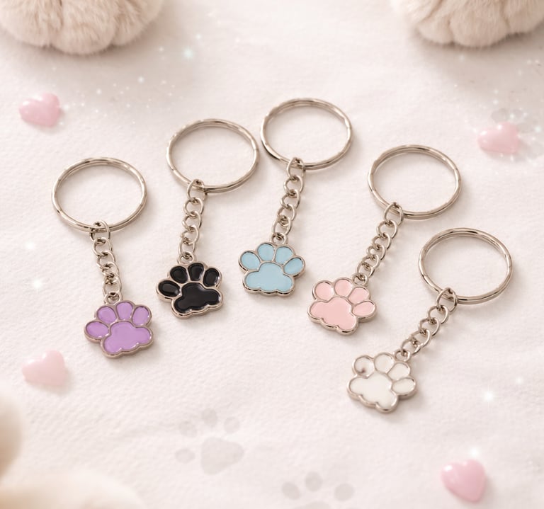 paw keyring
